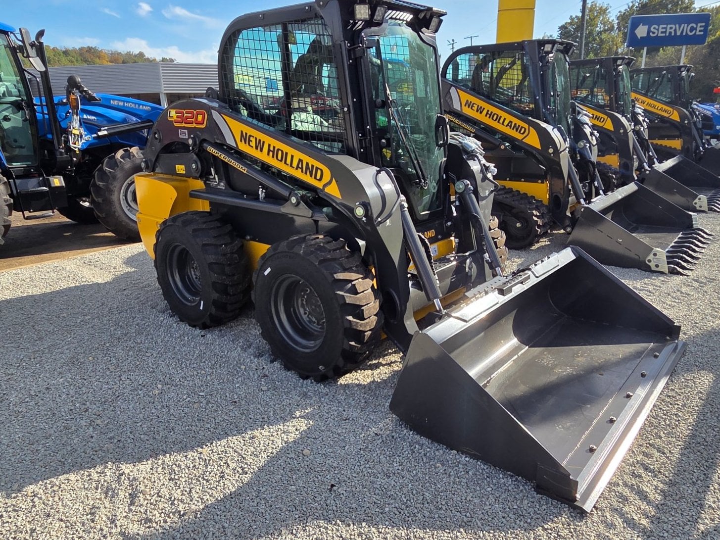 New Holland L320 skid steer, new, at Brookville, IN, photo 1 of 8