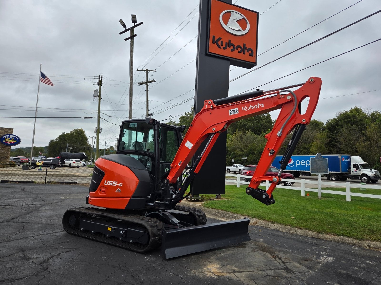 Kubota U55-5R3A excavator, new, at Brookville, IN, photo 1 of 9