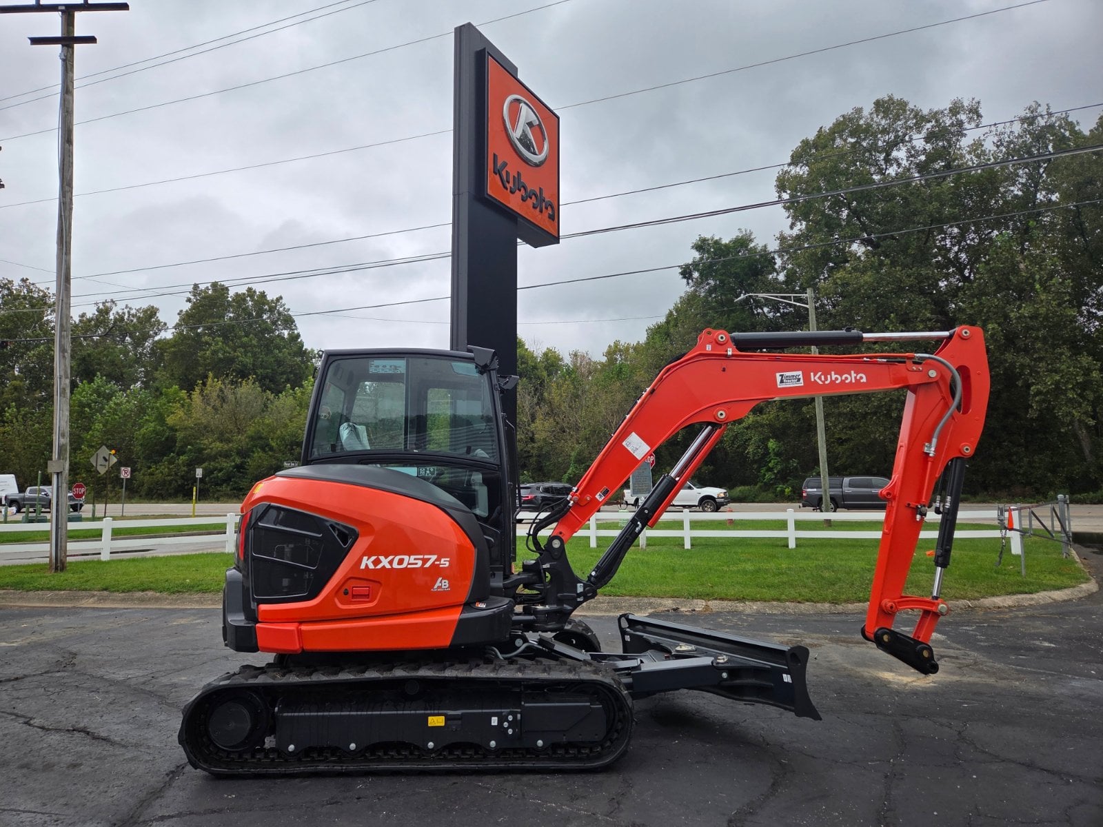 Kubota KX057-5R3A excavator, new, at Brookville, IN, photo 1 of 9